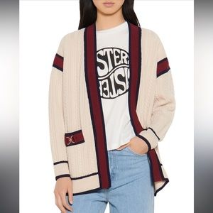SANDRO Osan Cable Knot Cardigan